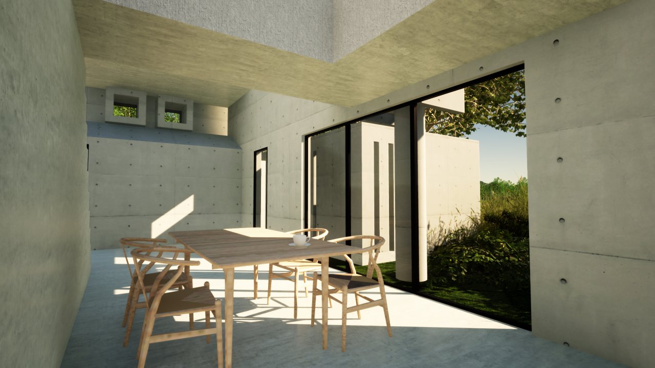 Hochschule Mainz, Digitales Entwerfen 2 - tadao ando von Anna Wetzel