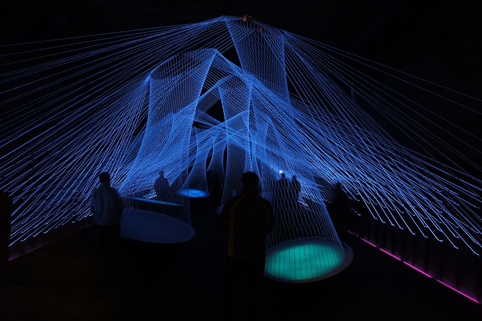 Hochschule Mainz, Master Entwurf Szenischer Raum Resonate, Licht