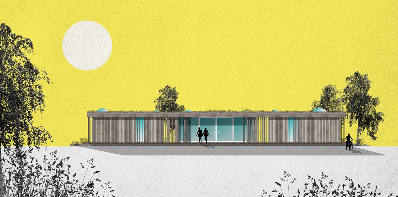 Hochschule Mainz, DAZAAR No1, Bachelor Konstruktives Projekt Gartenhaus von Ina-Maria Bernsdorf und Daniela Zang, Konstruktion