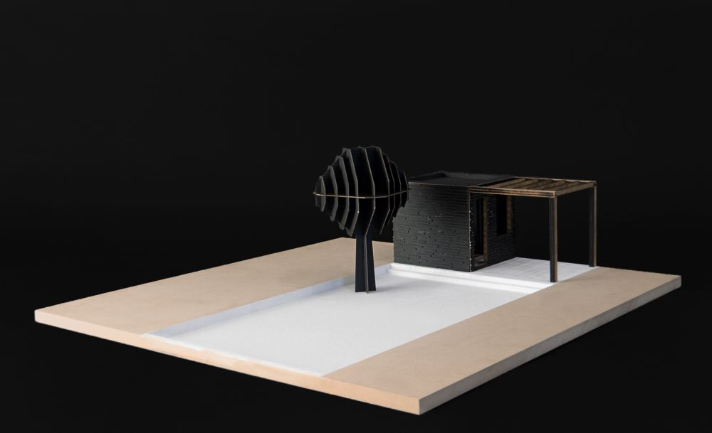 Hochschule Mainz, Ravan, Bachelor Konstruktives Projekt Gartenhaus von Benedikt Bühler und Annabel Aichele, Konstruktion