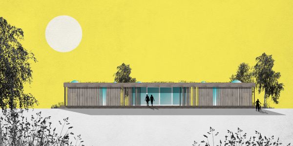 Hochschule Mainz, DAZAAR No1, Bachelor Konstruktives Projekt Gartenhaus von Ina-Maria Bernsdorf und Daniela Zang, Konstruktion