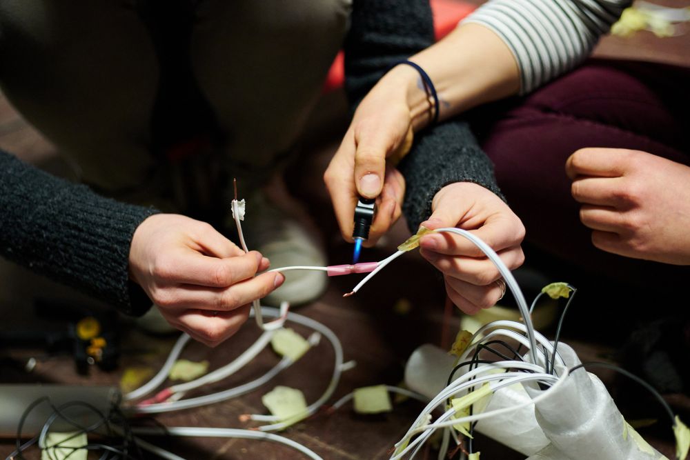 Hochschule Mainz, Linked, Kommunikation im Raum, bei der Arbeit