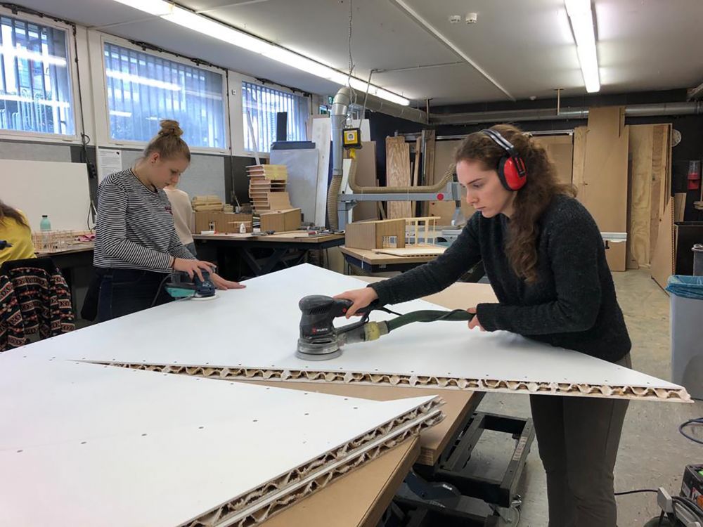 Hochschule Mainz, Linked, Kommunikation im Raum, Werkstattproduktion